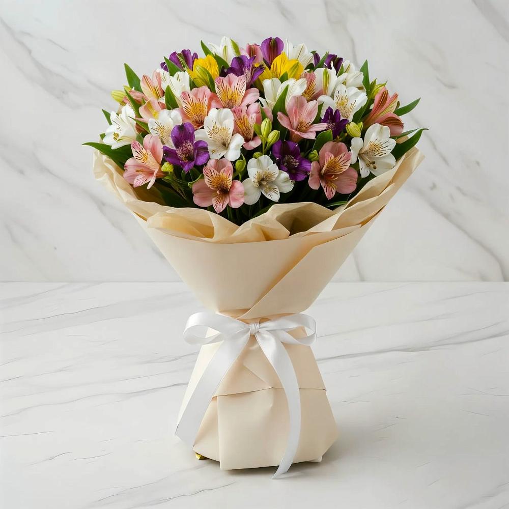 Букет цветов из: Альстромерии в Гатлукае