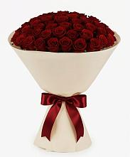 Букет 101 Бордовая роза Блэк Бакарра в Гатлукае