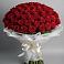Букет 101 Красная роза Блэк Мэджик в Гатлукае