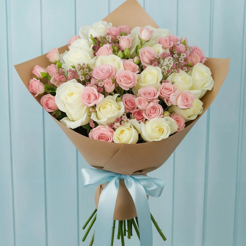Букет цветов из: Розы в Гатлукае