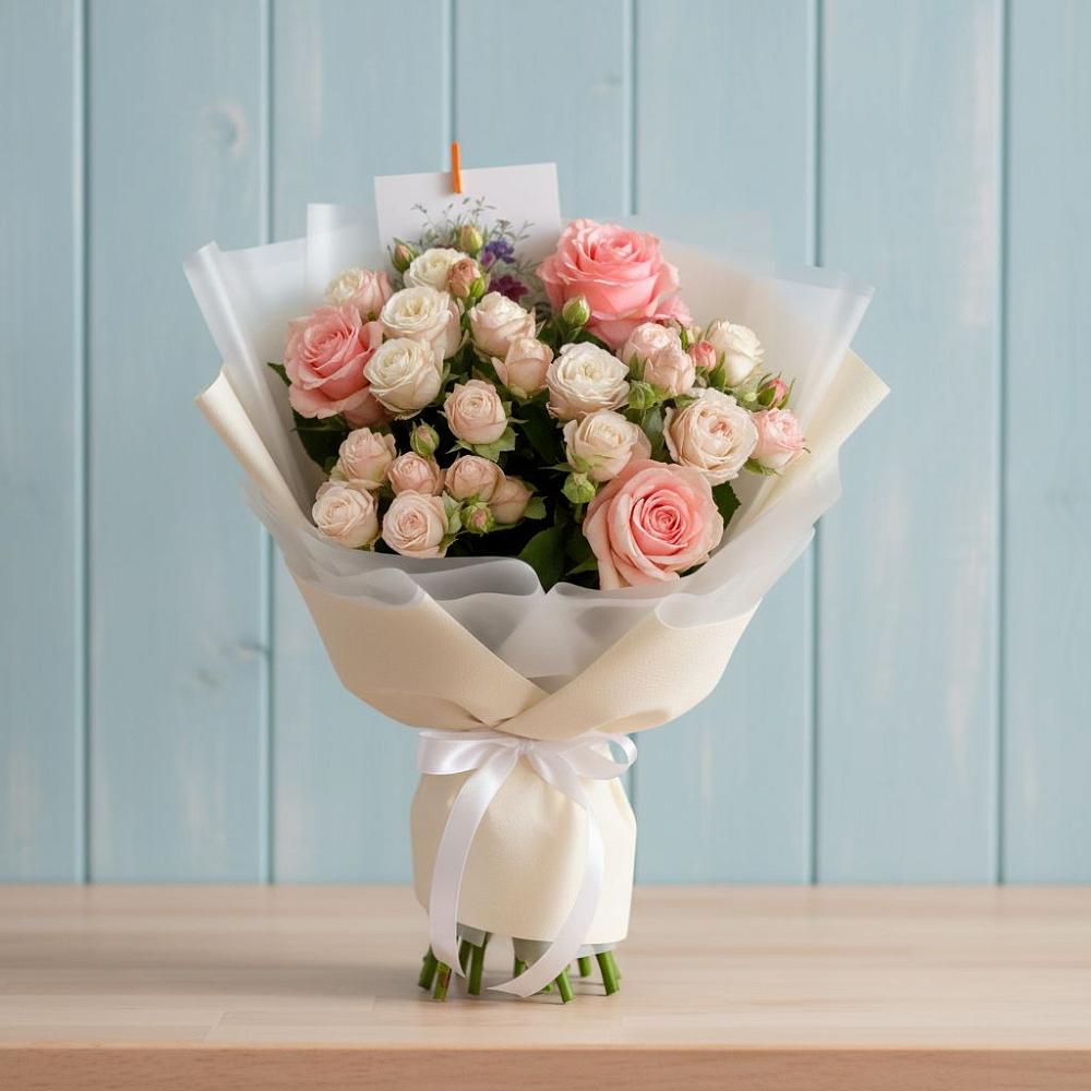 Букет цветов из: Розы в Гатлукае