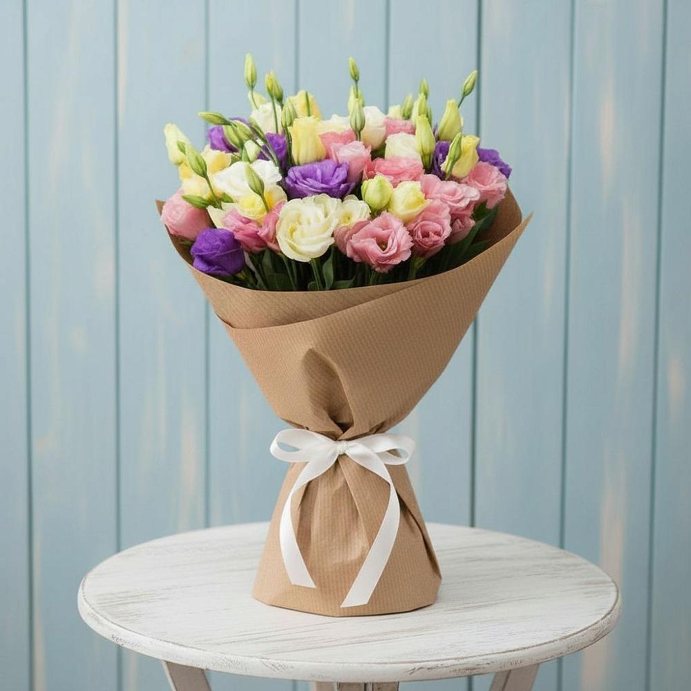 Букет цветов из: Лизиантусы в Гатлукае